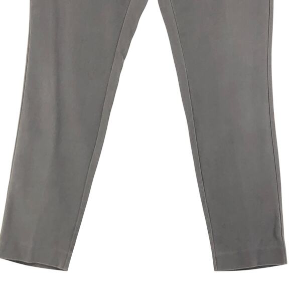 Eileen Fisher Womens Size 6 Pants Silk Cotton Stretch Side Zip Ankle Gray - Picture 4 of 13